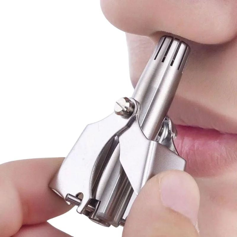 Manual Nose & Ear Hair Trimmer – Stainless Steel Precision Trimming Tool for Safe and Painless Grooming Manual Nose & Ear Hair Trimmer – Stainless Steel Precision Trimming Tool for Safe and Painless Grooming
