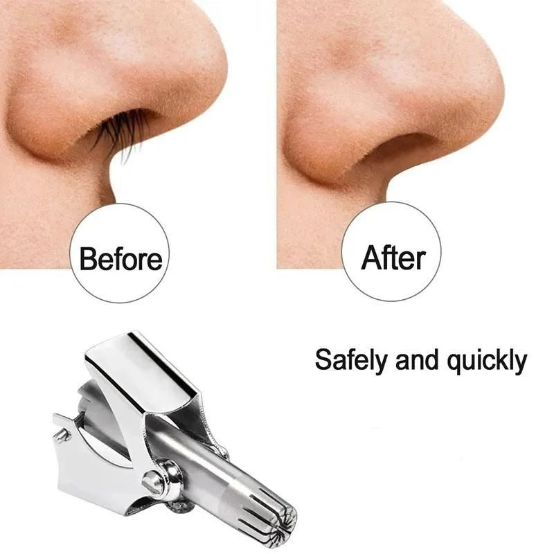 Manual Nose & Ear Hair Trimmer – Stainless Steel Precision Trimming Tool for Safe and Painless Grooming Manual Nose & Ear Hair Trimmer – Stainless Steel Precision Trimming Tool for Safe and Painless Grooming