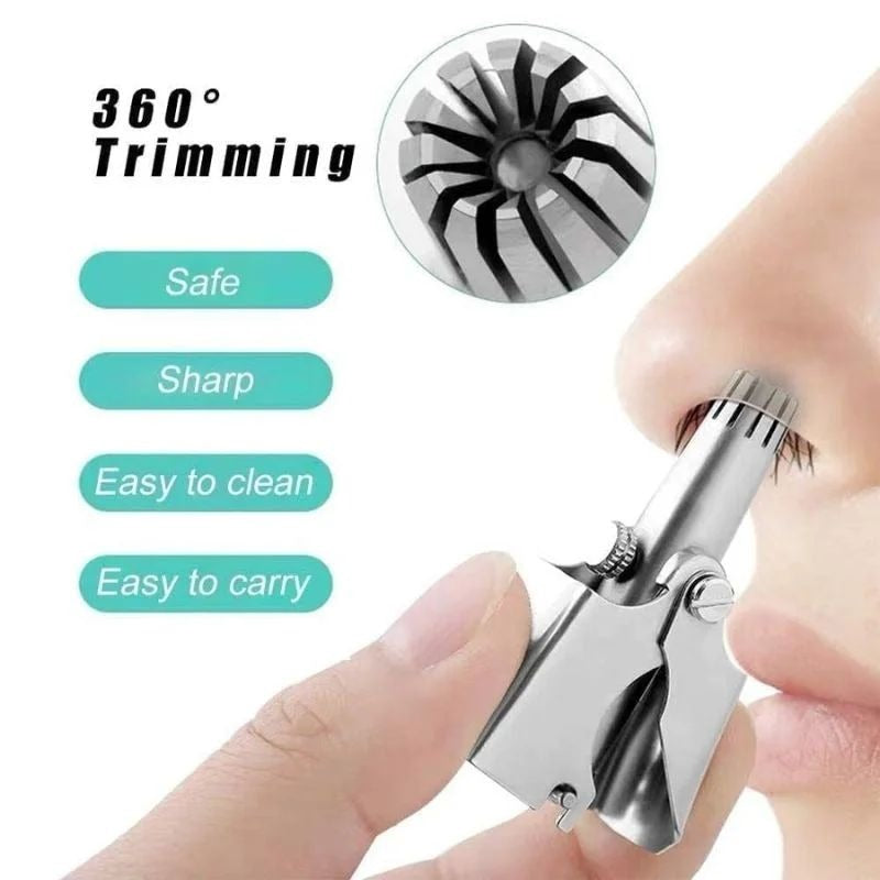 Manual Nose & Ear Hair Trimmer – Stainless Steel Precision Trimming Tool for Safe and Painless Grooming Manual Nose & Ear Hair Trimmer – Stainless Steel Precision Trimming Tool for Safe and Painless Grooming