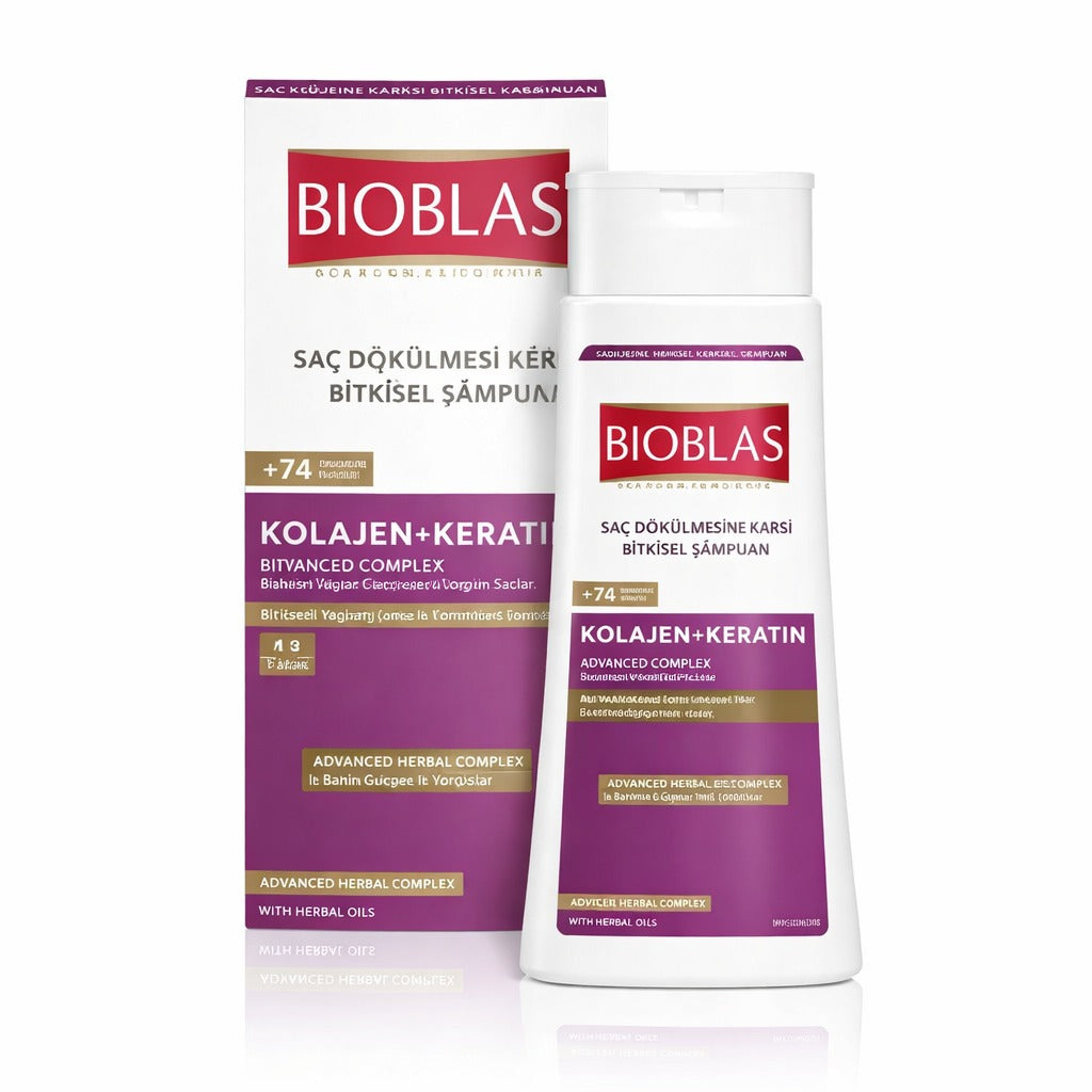 Bioblas Collagen + Keratin Hair Loss Herbal Shampoo – Anti-Hair Fall & Volumizing Formula (360ml) Bioblas Collagen + Keratin Hair Loss Herbal Shampoo – Anti-Hair Fall & Volumizing Formula (360ml)