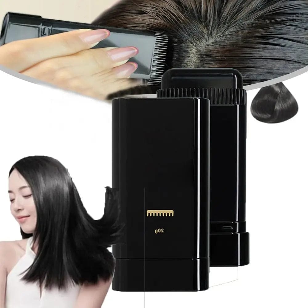 Hairdressing Wand Instant Root Touch-Up – Natural Hair Color Stick for Hair Coverage - Black (20g) Hairdressing Wand Instant Root Touch-Up – Natural Hair Color Stick for Hair Coverage - Black (20g)