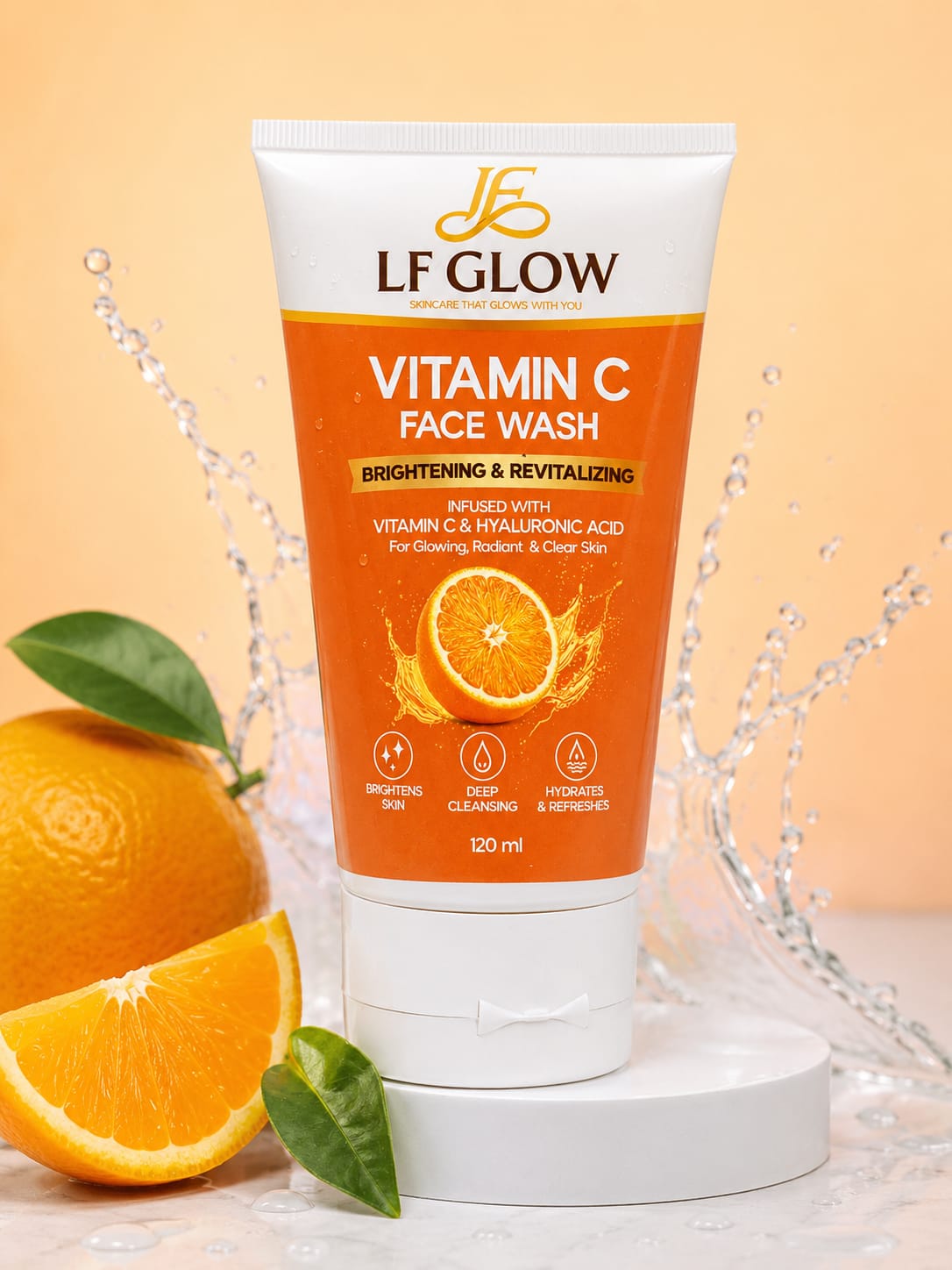 LF GLOW Vitamin C Face Wash - Brightening & Revitalizing (120 ml) LF GLOW Vitamin C Face Wash - Brightening & Revitalizing (120 ml)
