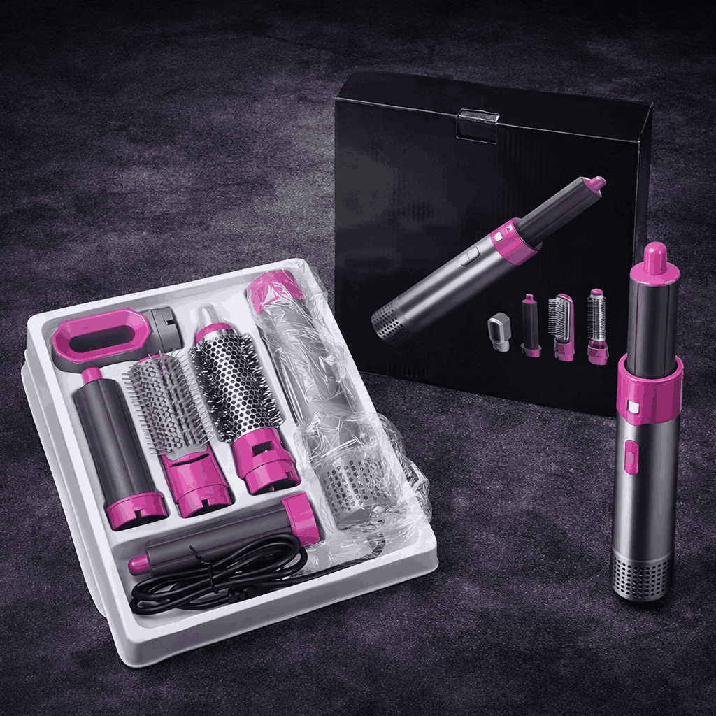 5-in-1 Professional Hot Air Styler & Hair Dryer Set – Multi-Functional Curler, Straightener & Volumizer Kit 5-in-1 Professional Hot Air Styler & Hair Dryer Set – Multi-Functional Curler, Straightener & Volumizer Kit