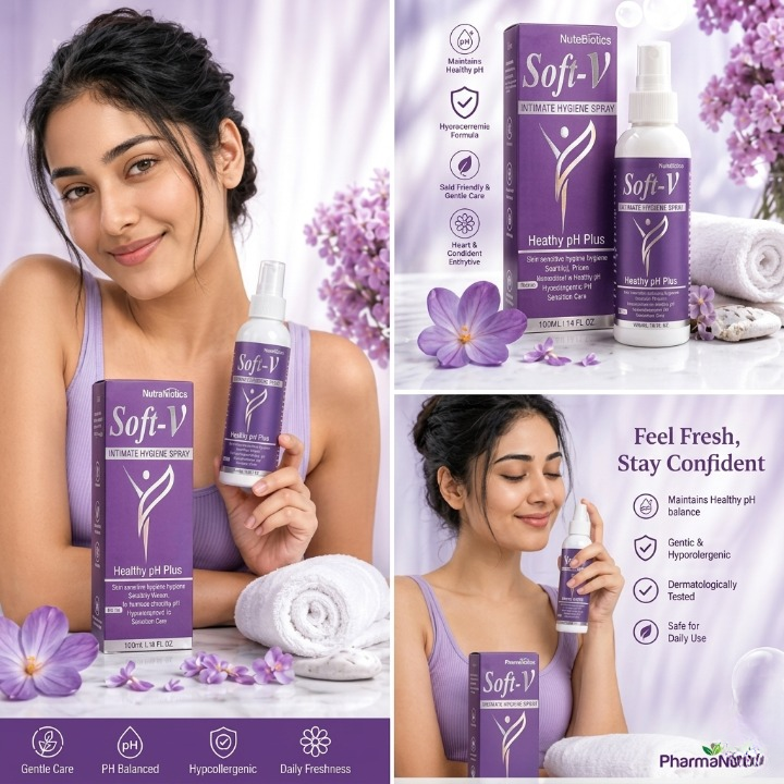 Soft V Intimate Hygiene Spray Healthy PH Plus 100ml Dermatologist Tested Formula 100ml Soft V Intimate Hygiene Spray Healthy PH Plus 100ml Dermatologist Tested Formula 100ml