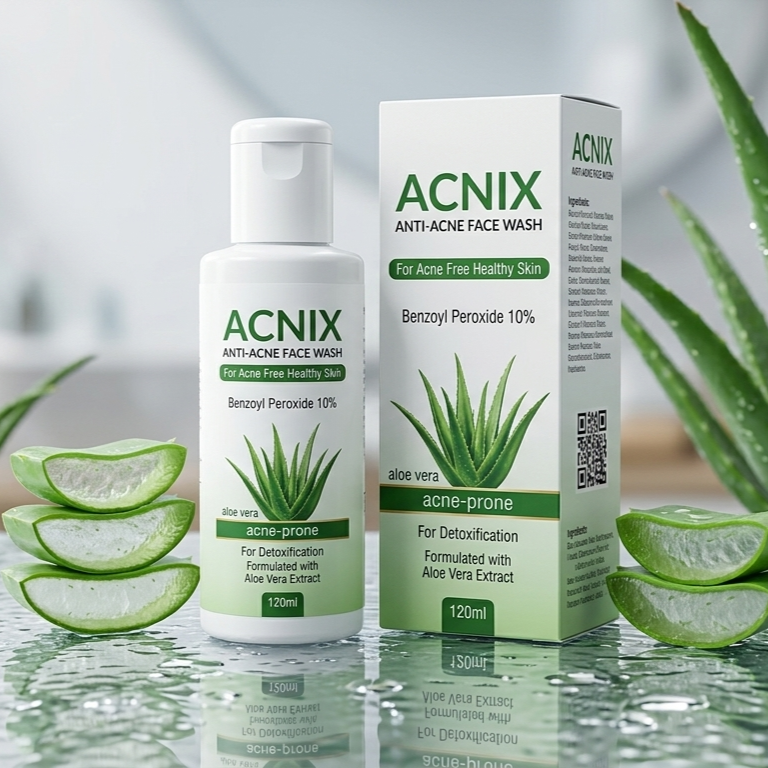 ACNIX Anti Acne Face Wash Deep Cleansing Formula With Benzoyl Peroxide And Aloe Vera 120 ml ACNIX Anti Acne Face Wash Deep Cleansing Formula With Benzoyl Peroxide And Aloe Vera 120 ml