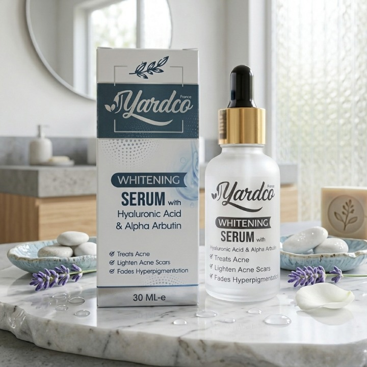 Yardco Whitening Serum With Hyaluronic Acid And Alpha Arbutin Anti Acne And Dark Spot Corrector For Men 30ml Yardco Whitening Serum With Hyaluronic Acid And Alpha Arbutin Anti Acne And Dark Spot Corrector For Men 30ml