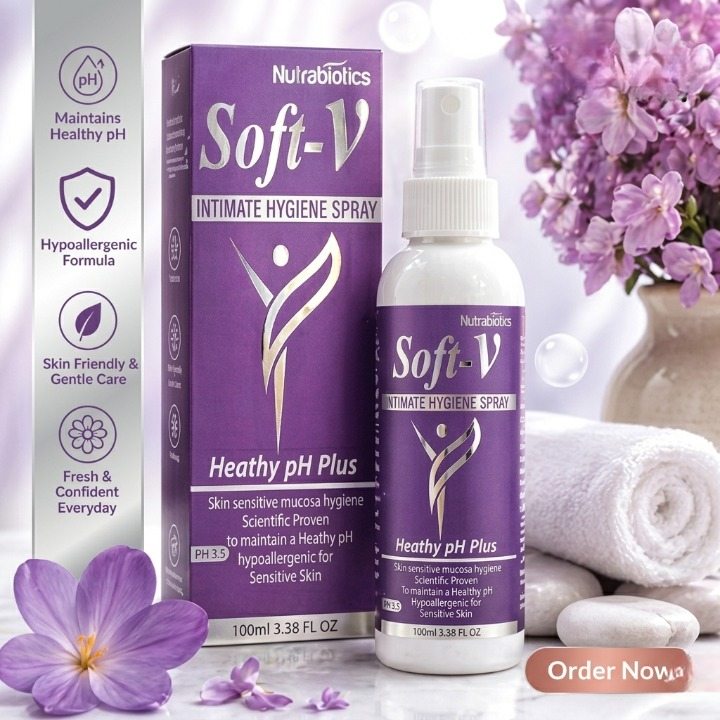 Soft V Intimate Hygiene Spray Healthy PH Plus 100ml Dermatologist Tested Formula 100ml Soft V Intimate Hygiene Spray Healthy PH Plus 100ml Dermatologist Tested Formula 100ml