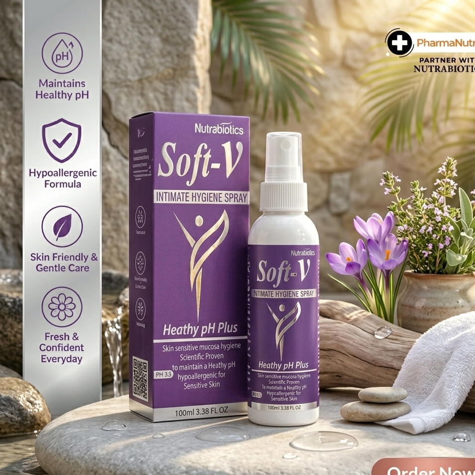Soft V Intimate Hygiene Spray Healthy PH Plus 100ml Dermatologist Tested Formula 100ml Soft V Intimate Hygiene Spray Healthy PH Plus 100ml Dermatologist Tested Formula 100ml