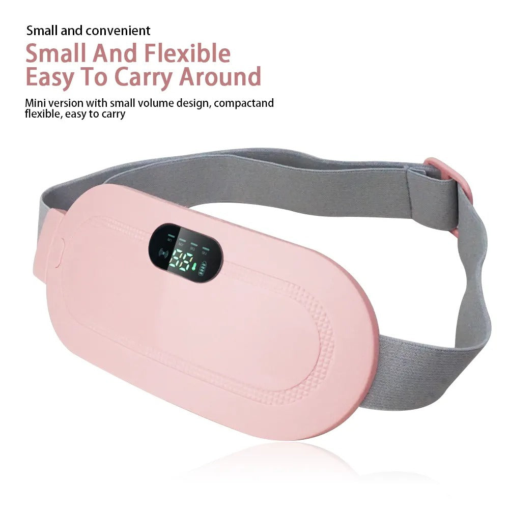 Portable Menstrual Heating Pad Smart Warm Palace Belt – Cordless Cramp Relief Massager Vibration Waist Trimmer Portable Menstrual Heating Pad Smart Warm Palace Belt – Cordless Cramp Relief Massager Vibration Waist Trimmer