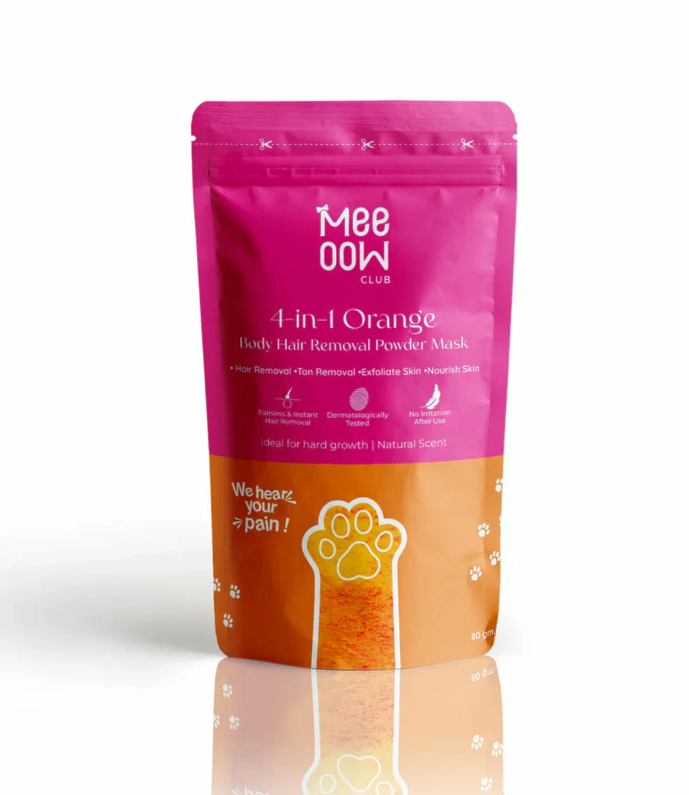 Meeoow Club 10 Min Painless Body Wax Orange Hair Removal Powder for Women Meeoow Club 10 Min Painless Body Wax Orange Hair Removal Powder for Women