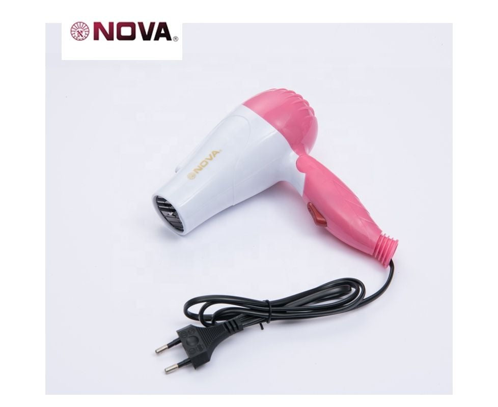 Nova NV-1290 1000W Portable Foldable Mini Hair Dryer – Compact Travel Styling Tool Nova NV-1290 1000W Portable Foldable Mini Hair Dryer – Compact Travel Styling Tool