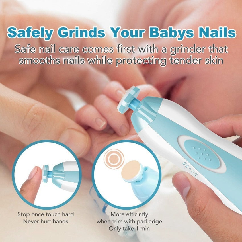 Premium 6-in-1 Electric Baby Nail Trimmer Set – Safe Infant Nail Filer, Clipper Alternative Kit with Storage Case - Random Color Premium 6-in-1 Electric Baby Nail Trimmer Set – Safe Infant Nail Filer, Clipper Alternative Kit with Storage Case - Random Color