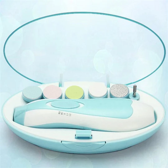 Premium 6-in-1 Electric Baby Nail Trimmer Set – Safe Infant Nail Filer, Clipper Alternative Kit with Storage Case - Random Color Premium 6-in-1 Electric Baby Nail Trimmer Set – Safe Infant Nail Filer, Clipper Alternative Kit with Storage Case - Random Color