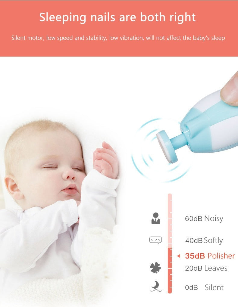 Premium 6-in-1 Electric Baby Nail Trimmer Set – Safe Infant Nail Filer, Clipper Alternative Kit with Storage Case - Random Color Premium 6-in-1 Electric Baby Nail Trimmer Set – Safe Infant Nail Filer, Clipper Alternative Kit with Storage Case - Random Color
