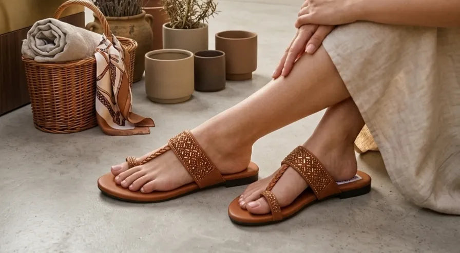 Women Brown Rhinestone Slippers Mustard Women Brown Rhinestone Slippers Mustard