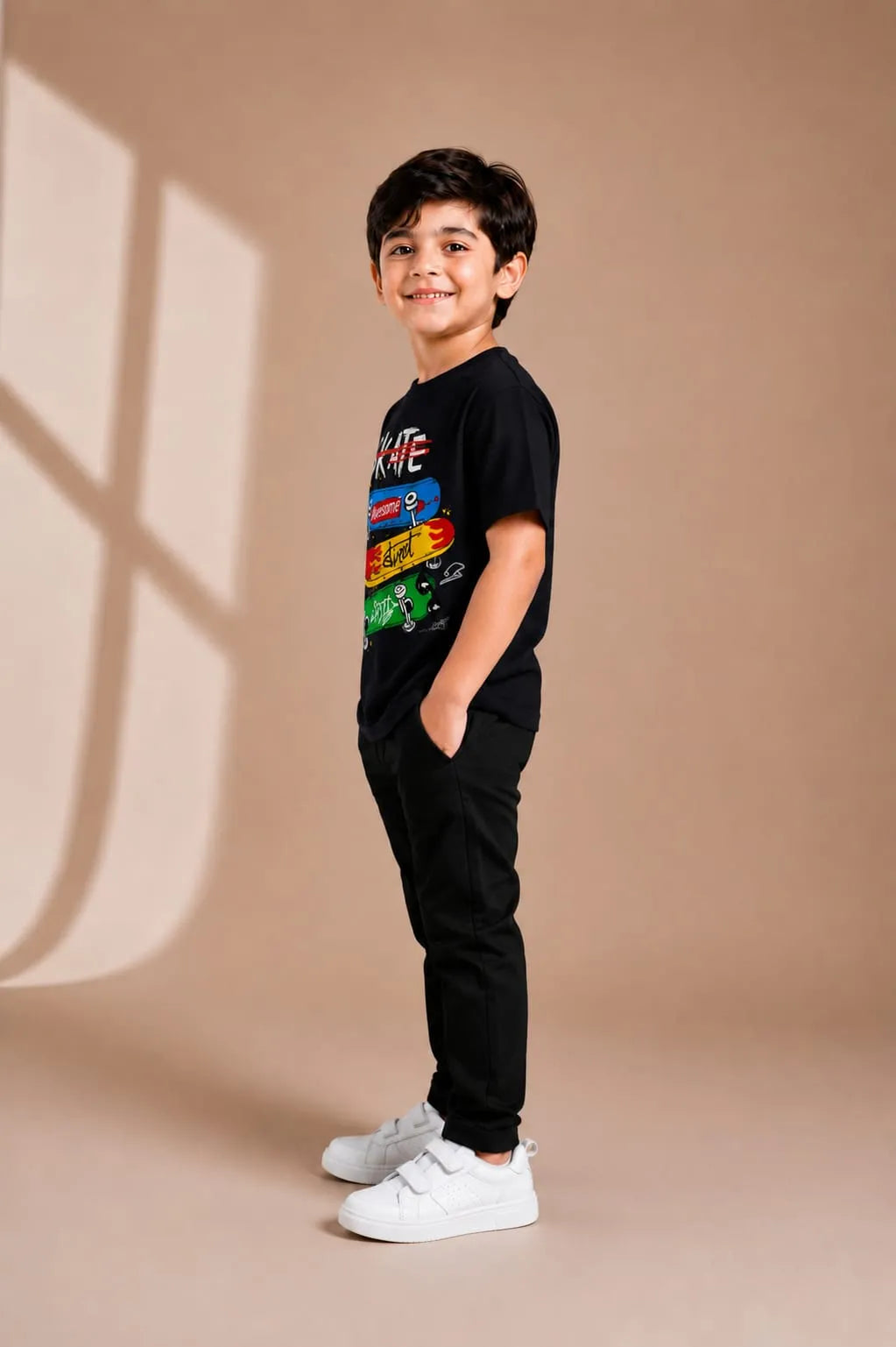 Kids Skate Graphic Track Suit Black 1-12Y Kids Skate Graphic Track Suit Black 1-12Y