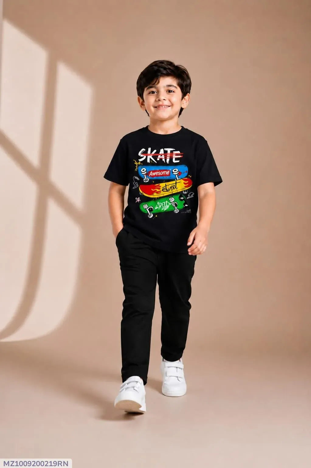 Kids Skate Graphic Track Suit Black 1-12Y Kids Skate Graphic Track Suit Black 1-12Y