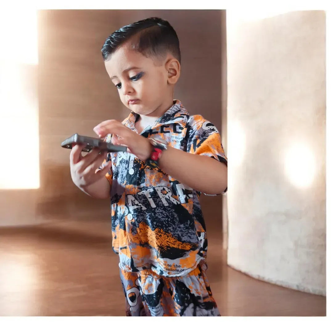 Kids Summer T-Shirt 1-3Yr Random Colors Collar Kids Summer T-Shirt 1-3Yr Random Colors Collar