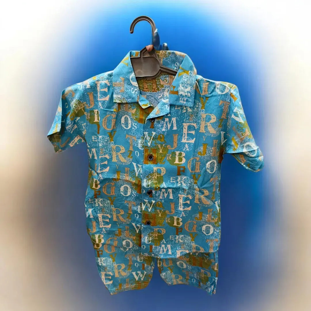 Kids Summer T-Shirt 1-3Yr Random Colors Collar Kids Summer T-Shirt 1-3Yr Random Colors Collar