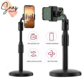 Portable Tripod Stand for Smartphones 360° Rotating Black Plastic
