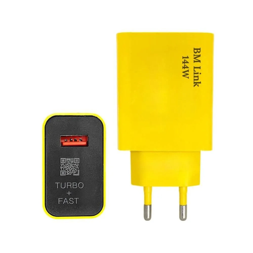 USB-C Fast Charging Adapter Yellow 3A USB-C Fast Charging Adapter Yellow 3A