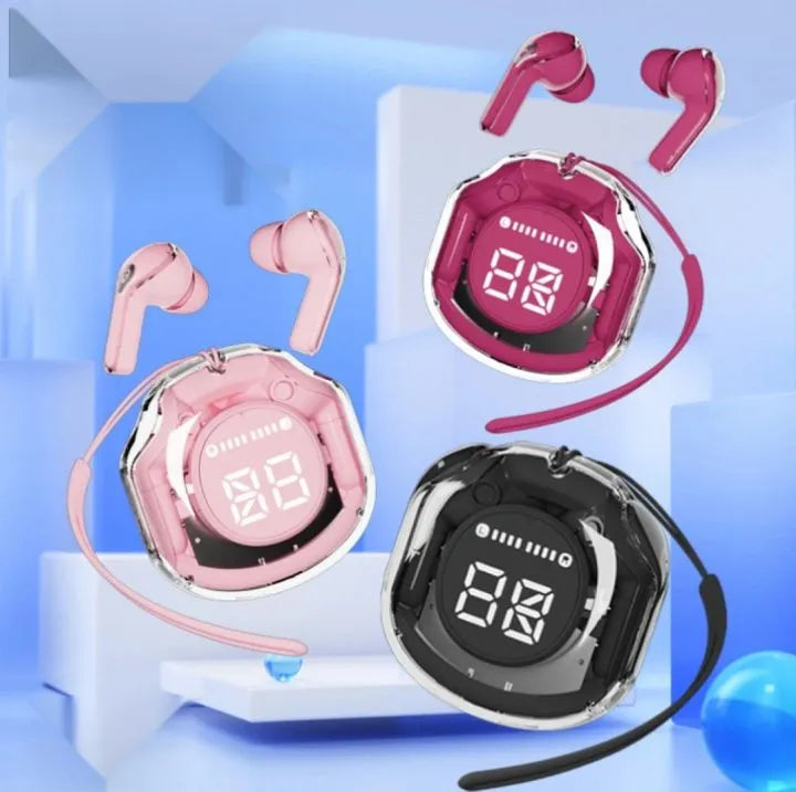 Air39 Transparent Wireless Earbuds with cover | Bluetooth 5.3 TWS AirBuds with LED Display Air39 Transparent Wireless Earbuds with cover | Bluetooth 5.3 TWS AirBuds with LED Display