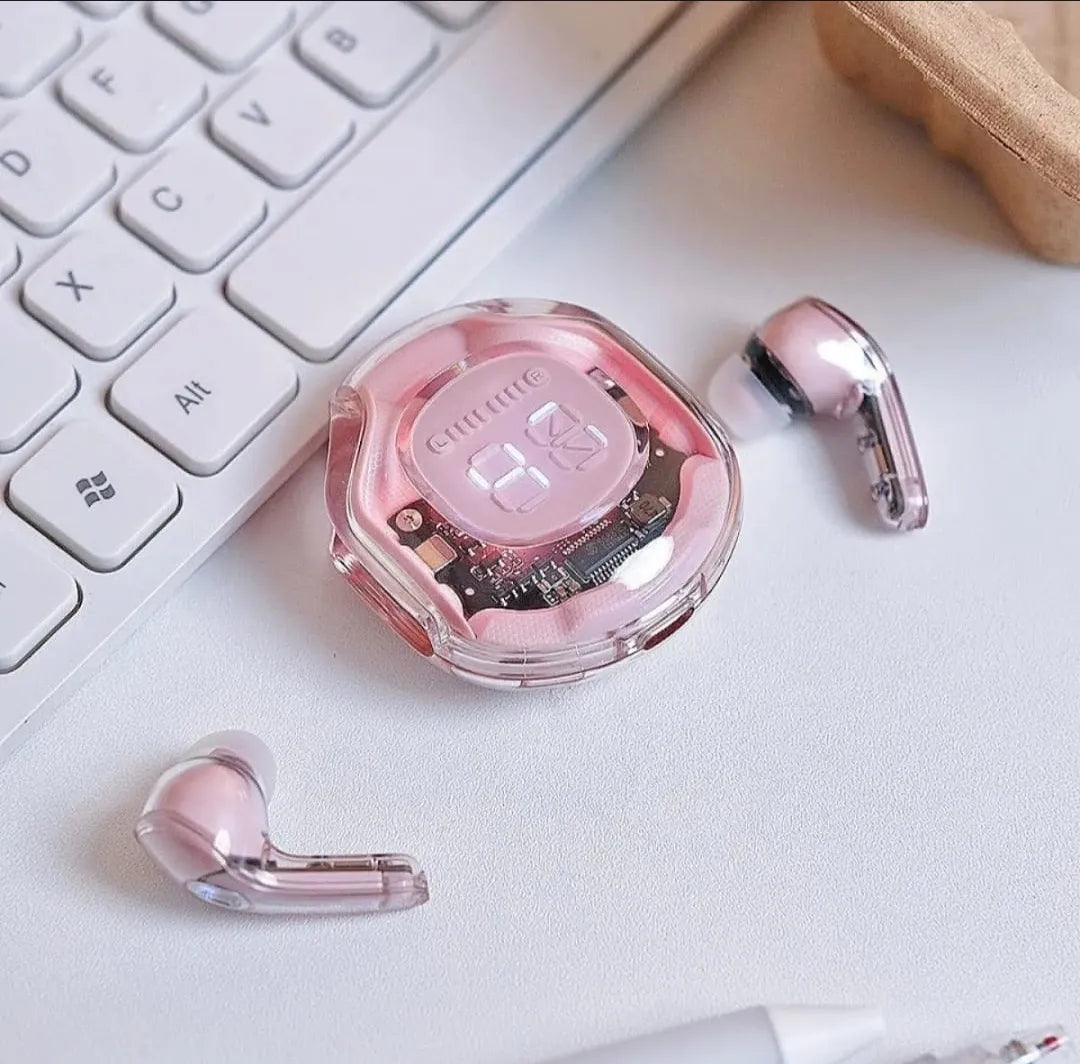 Air39 Transparent Wireless Earbuds with cover | Bluetooth 5.3 TWS AirBuds with LED Display Air39 Transparent Wireless Earbuds with cover | Bluetooth 5.3 TWS AirBuds with LED Display