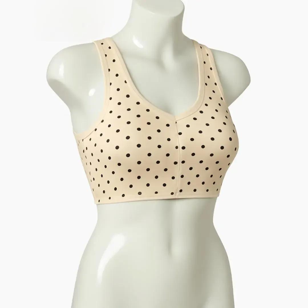 Beige Printed Jersey Bralette Free Size B Beige Printed Jersey Bralette Free Size B