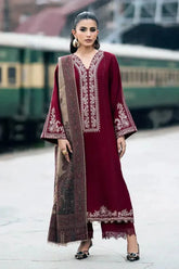 2 Pcs Women's Unstitched Embroidered Suit