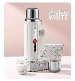 Stainless Steel Water Bottle White 24Hr Cold Keep
