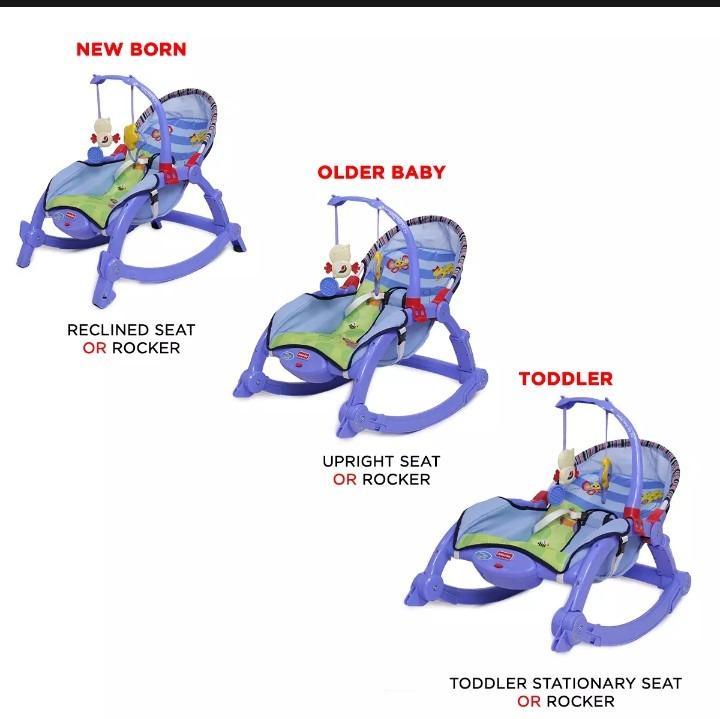 Portable Baby Rocking Bouncer with Vibration & Socket Locks Portable Baby Rocking Bouncer with Vibration & Socket Locks