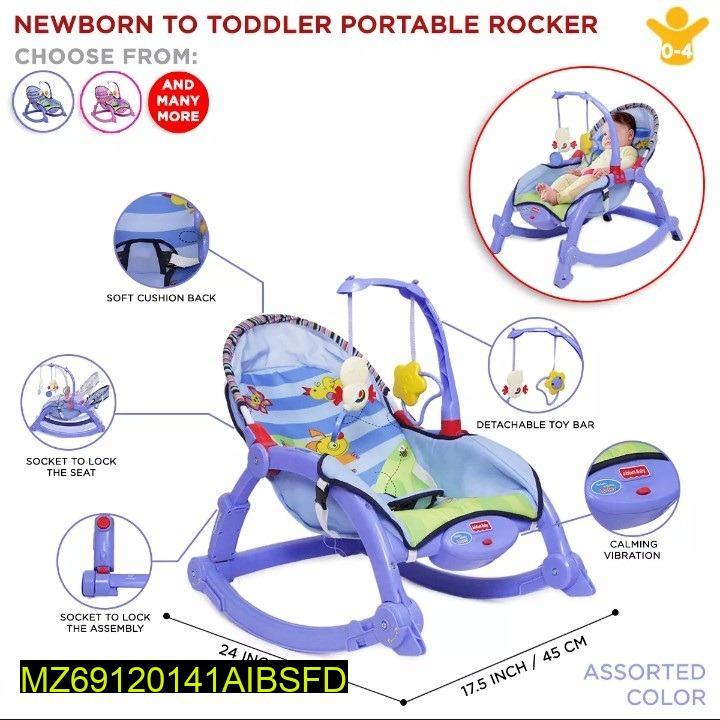 Portable Baby Rocking Bouncer with Vibration & Socket Locks Portable Baby Rocking Bouncer with Vibration & Socket Locks
