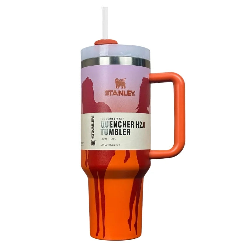 Orange Barbie Stanlay Tumbler | H2.0 Tumbler 1.18L Limited Edition Double Wall Vacuum Insulated Orange Barbie Stanlay Tumbler | H2.0 Tumbler 1.18L Limited Edition Double Wall Vacuum Insulated