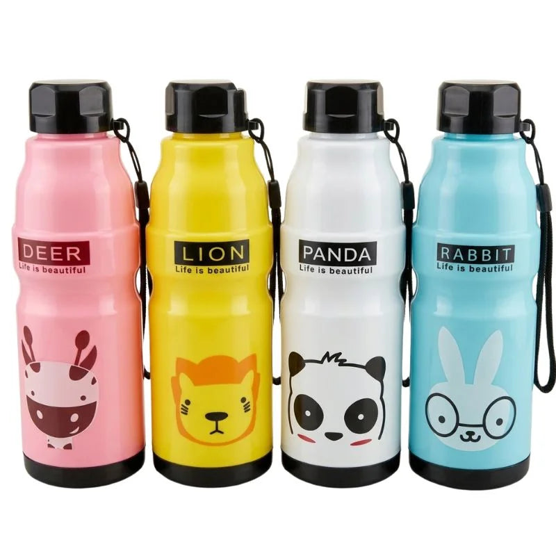 Kids Water Bottle 650ml | Cute Minions Panda Rabbit Design | Leak-Proof BPA Free | Random Color Kids Water Bottle 650ml | Cute Minions Panda Rabbit Design | Leak-Proof BPA Free | Random Color