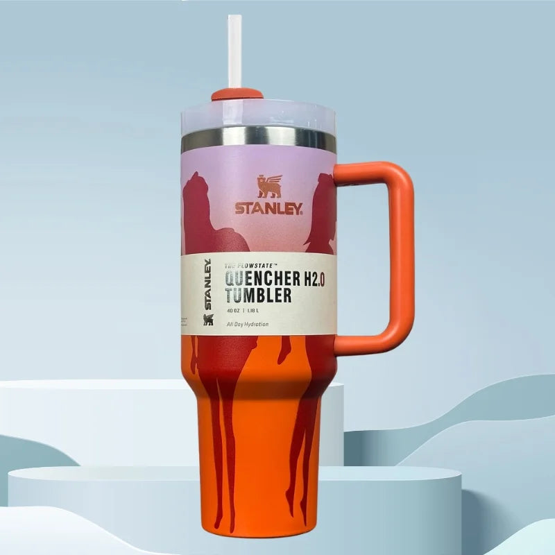 Orange Barbie Stanlay Tumbler | H2.0 Tumbler 1.18L Limited Edition Double Wall Vacuum Insulated Orange Barbie Stanlay Tumbler | H2.0 Tumbler 1.18L Limited Edition Double Wall Vacuum Insulated