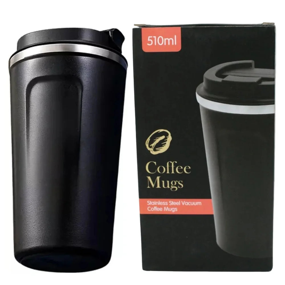 Black 510ML Stainless Steel Vacuum Insulated Thermos Flask Travel Mug with Temperature Display Black 510ML Stainless Steel Vacuum Insulated Thermos Flask Travel Mug with Temperature Display