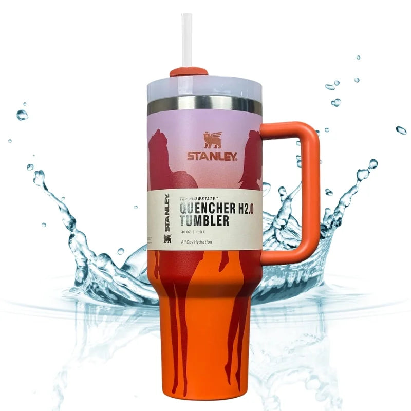 Orange Barbie Stanlay Tumbler | H2.0 Tumbler 1.18L Limited Edition Double Wall Vacuum Insulated Orange Barbie Stanlay Tumbler | H2.0 Tumbler 1.18L Limited Edition Double Wall Vacuum Insulated