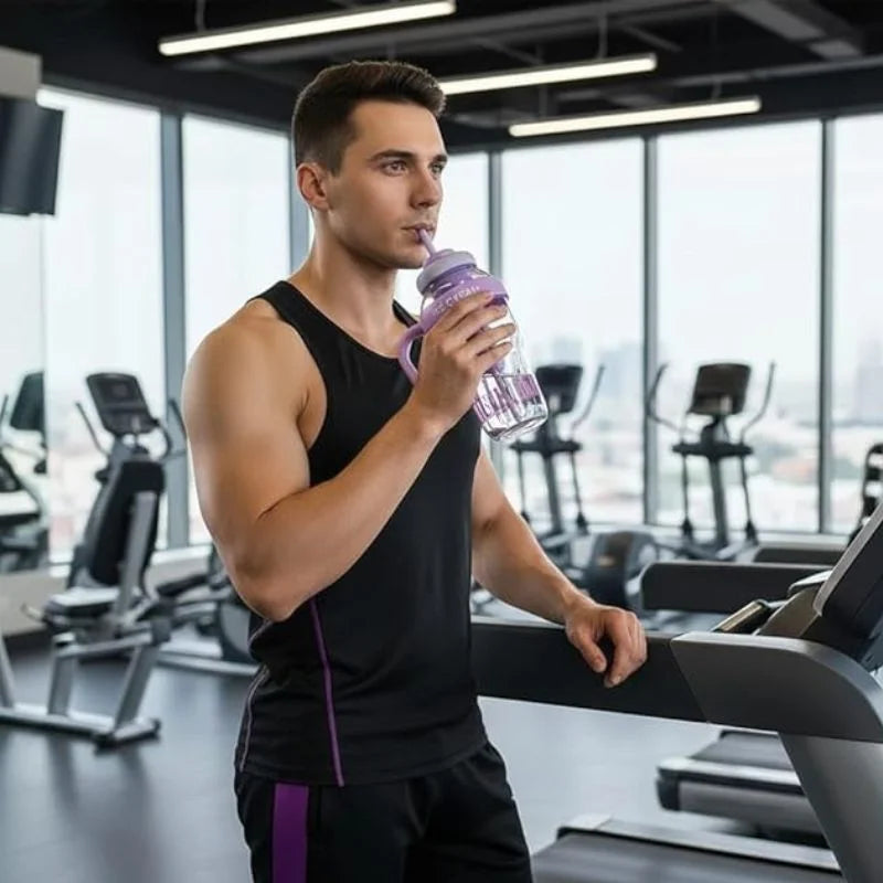 Ice Cream Water Bottle with Straw & Tea Infuser | 1400ml | | Large Capacity Gym & Summer Drink Bottle | Random color Ice Cream Water Bottle with Straw & Tea Infuser | 1400ml | | Large Capacity Gym & Summer Drink Bottle | Random color