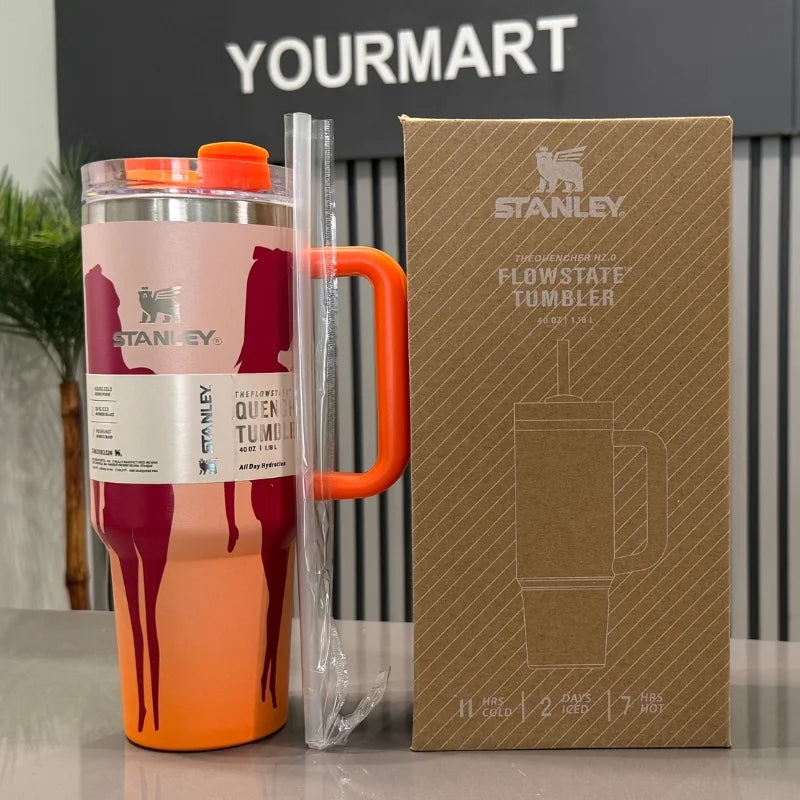 Orange Barbie Stanlay Tumbler | H2.0 Tumbler 1.18L Limited Edition Double Wall Vacuum Insulated Orange Barbie Stanlay Tumbler | H2.0 Tumbler 1.18L Limited Edition Double Wall Vacuum Insulated