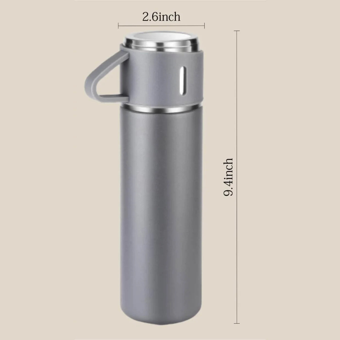 3 Cup 500ML Double-Layer Stainless Steel Vacuum Flask Set | Hot & Cold | Travel Thermos 3 Cup 500ML Double-Layer Stainless Steel Vacuum Flask Set | Hot & Cold | Travel Thermos