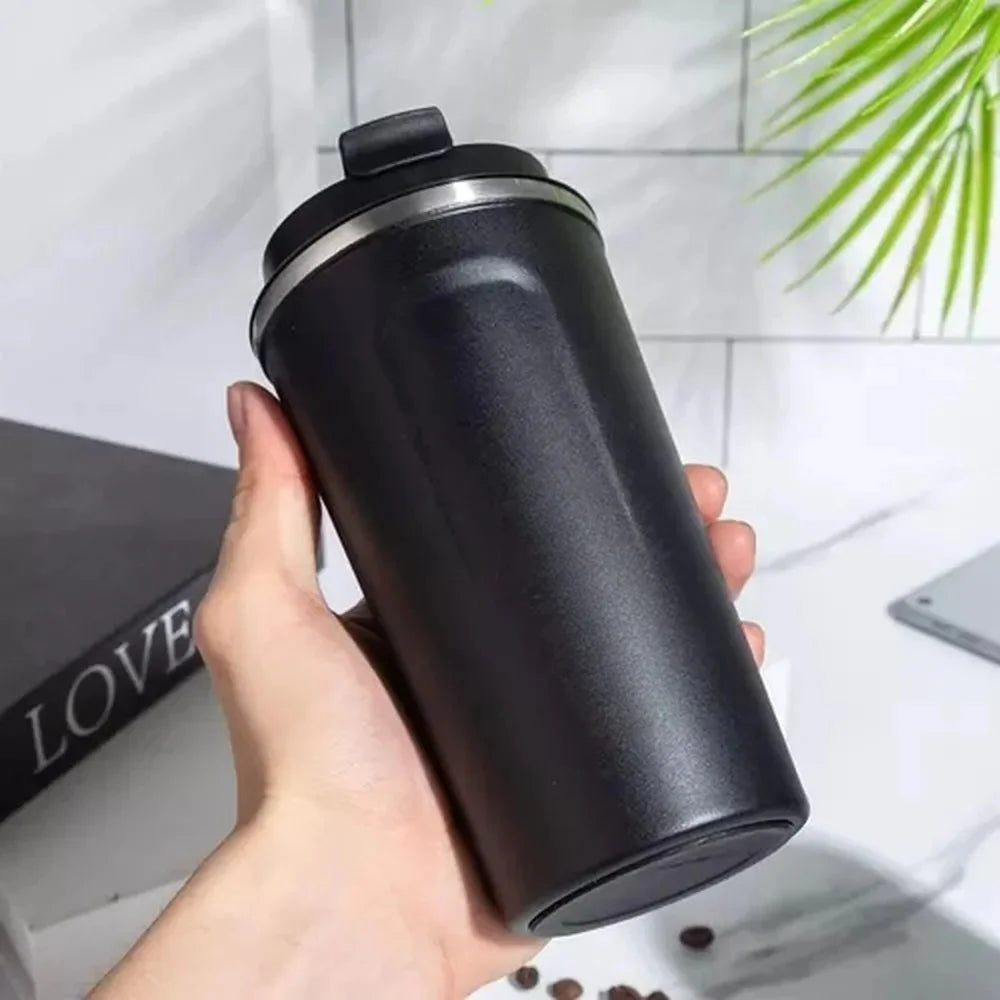 Black 510ML Stainless Steel Vacuum Insulated Thermos Flask Travel Mug with Temperature Display Black 510ML Stainless Steel Vacuum Insulated Thermos Flask Travel Mug with Temperature Display