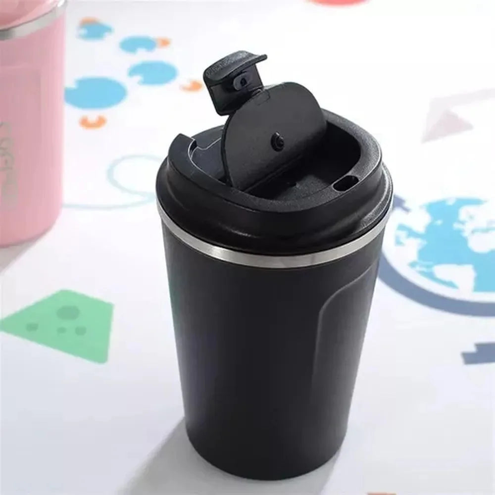Black 510ML Stainless Steel Vacuum Insulated Thermos Flask Travel Mug with Temperature Display Black 510ML Stainless Steel Vacuum Insulated Thermos Flask Travel Mug with Temperature Display