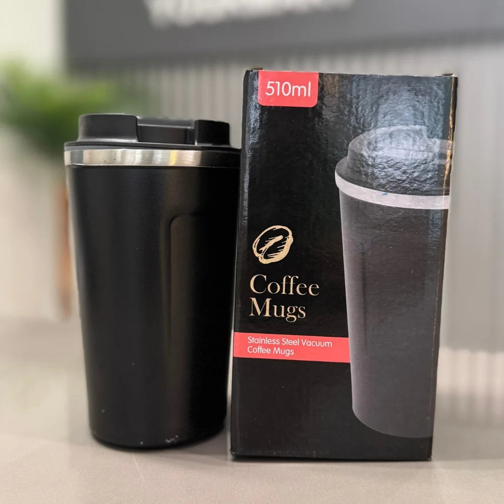 Black 510ML Stainless Steel Vacuum Insulated Thermos Flask Travel Mug with Temperature Display Black 510ML Stainless Steel Vacuum Insulated Thermos Flask Travel Mug with Temperature Display