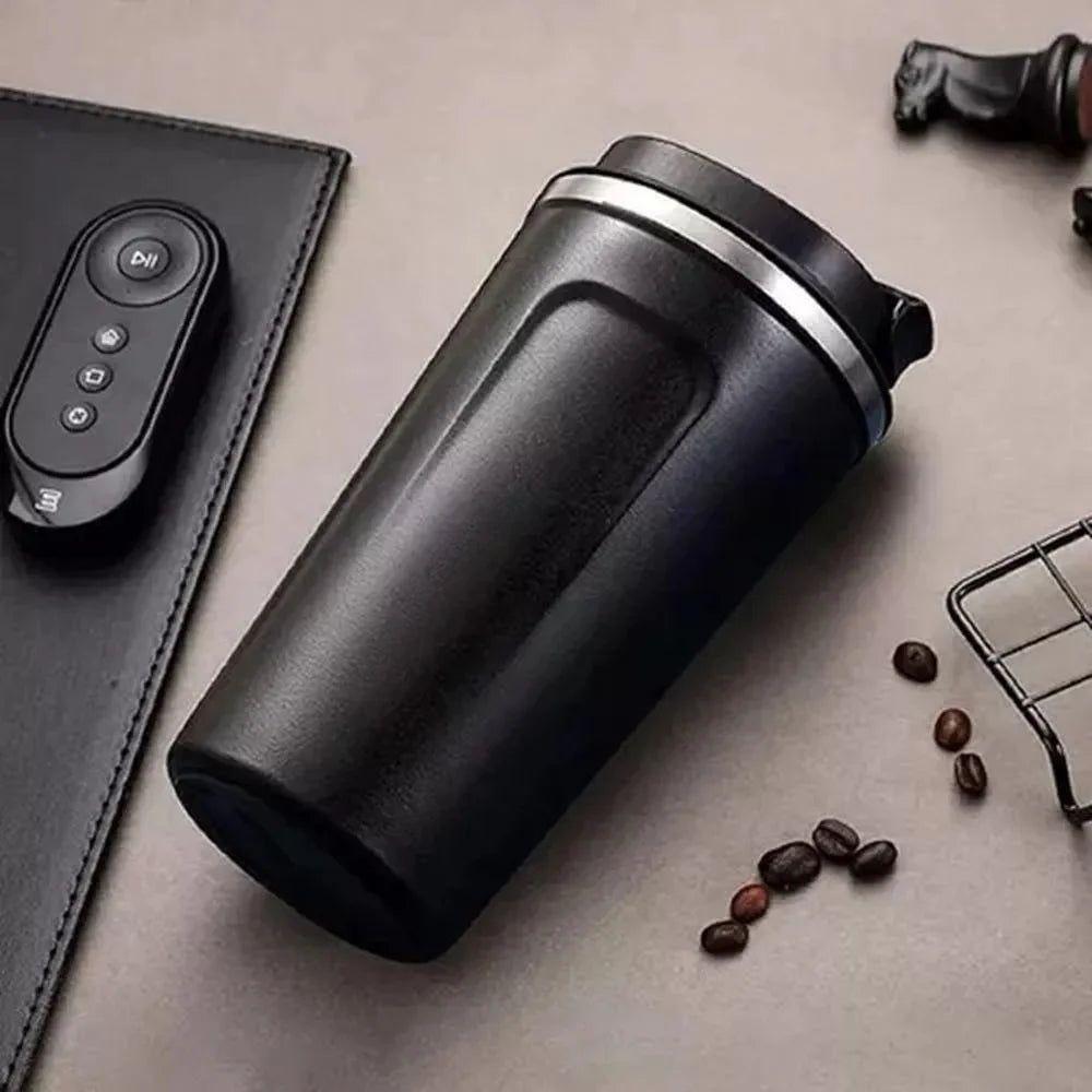 Black 510ML Stainless Steel Vacuum Insulated Thermos Flask Travel Mug with Temperature Display Black 510ML Stainless Steel Vacuum Insulated Thermos Flask Travel Mug with Temperature Display