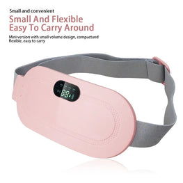 Portable Menstrual Heating Pad Smart Warm Palace Belt – Cordless Cramp Relief Massager Vibration Waist Trimmer