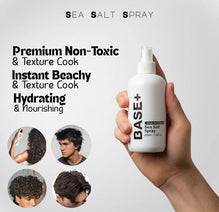 Base+ Sea Salt Spray – Natural Beach Waves & Volume Boost ( 6.6 fl oz) Hair Styling Mist - 200ml