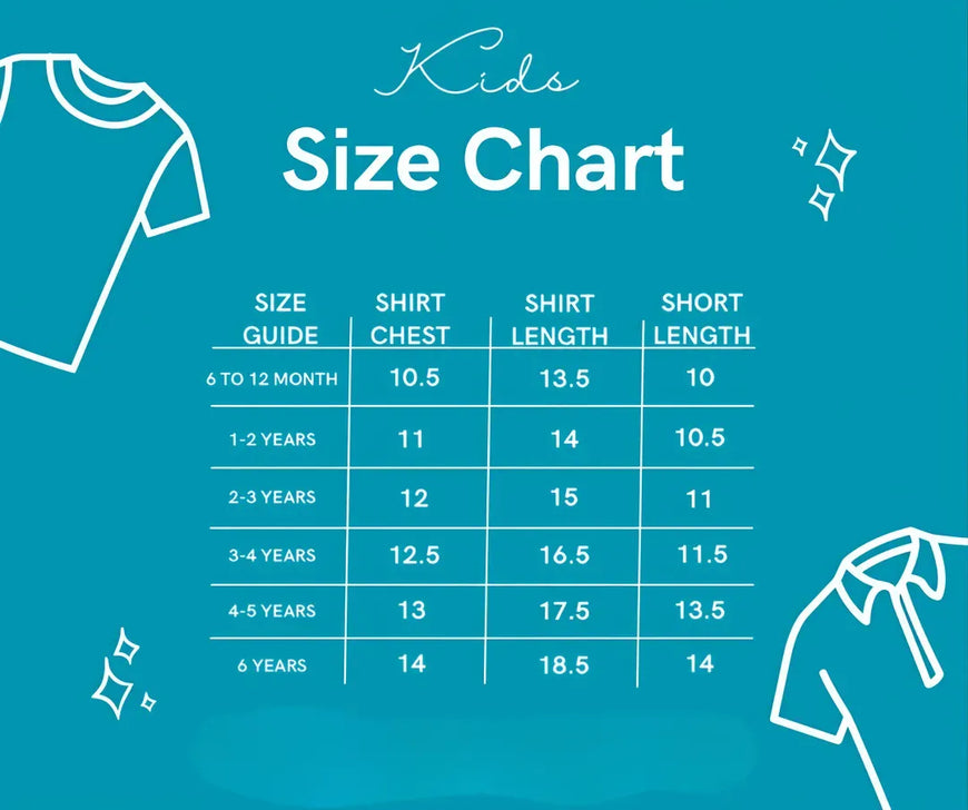 2 Pair Girl's Printed Shirt And Shorts Set