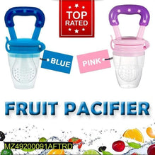 Silicone Fruit Feeding Pacifier for Baby Pink Blue