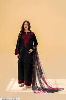 MIX TRENDING DESIGNS 3 Pcs Unstitched Embroidered Suit