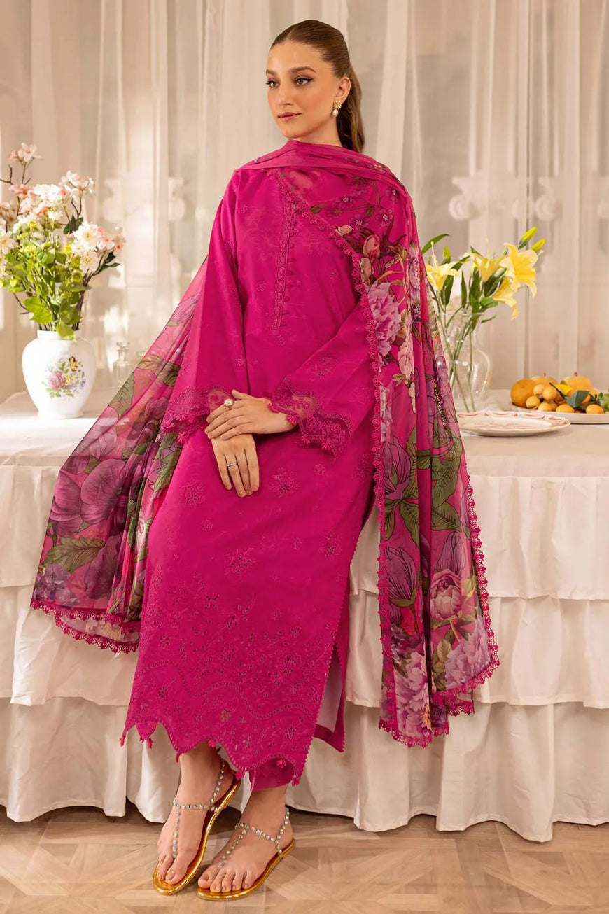 MIX TRENDING DESIGNS 3 Pcs Unstitched Embroidered Suit
